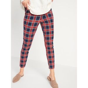 High-Waisted Patterned Pixie Ankle Pants
